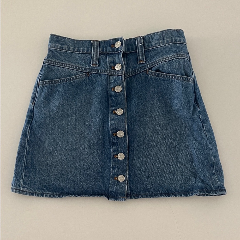 Madewell Blue Denim Skirt